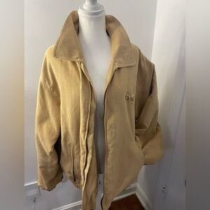 Vintage NASA Landway Journey Wear Tan Jacket with Label Detail